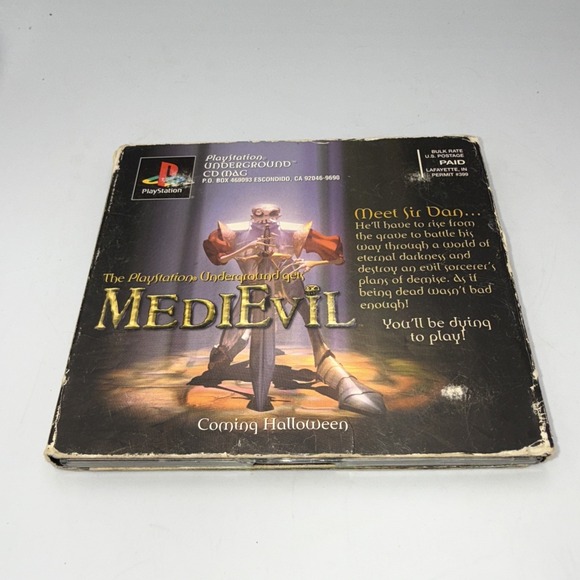 Sony PlayStation Underground Volume 2.3 PS1 Demo Discs MediEvil Trap Gunner RARE - Picture 5 of 8